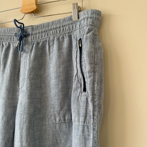 Athleta Sky Blue Retreat Linen Jogger (Size:16) - Picture 7 of 11